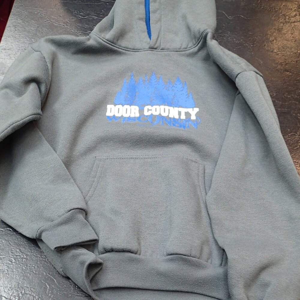 Kids Door County Gray Hoodie Sweatshirt